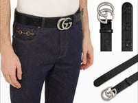 Gucci GG Belt Interlocking Buckle with Dust Bag Unisex 70