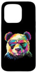 Coque pour iPhone 15 Pro Panda Bear Lover Lunettes de soleil Pop Art Funny Panda Bear