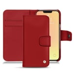 Housse cuir Apple iPhone 13 - Rabat portefeuille - Rouge - Cuir lisse - Neuf