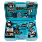 Makita HP333DSAX1 Perceuse-visseuse à percussion sans fil 12 V max. 2 Ah - 2 batteries + chargeur dans coffret de transport