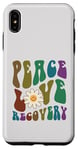 iPhone XS Max Groovy PEACE LOVE RECOVERY Therapy Clean Sober NA Nurse Case