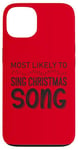 Coque pour iPhone 13 Les plus susceptibles de chanter la chanson de Noël Funny Christmas