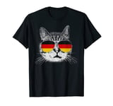 Cat Shirt Germany German Flag Country Retro Funny Top T-Shirt