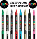 Uni Posca Paint Marker Art Pens | Pc-3m | Fine 1.5mm | All Colours | Multi Packs