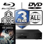 Panasonic Blu-ray Player DP-UB9000 All Zone Code Free MultiRegion 4K San Andreas