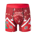 Mens Underwear Boxer Shorts Male Panties Merry Christmas Cosplay Underpants