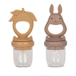 Fruit Feeder, Konges Sløjd, Bunny& Lemon, Hortensia/Almond 2pk