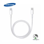 Câble de charge SAMSUNG USB-C vers USB-C 1 Mètre pour Samsung Galaxy Tab A7 10.4 2020 10.4" - Blanc