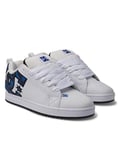 DC Shoes Homme Court Graffik Basket, Blanc/Gris/Bleu, 46 EU