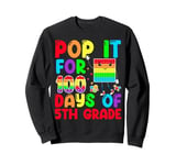 Pop It for 100 Days Of School 5th Grade 100th Day Sweatshirt