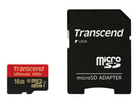 Transcend Ultimate - Flash-Minneskort - 16 Gb - Uhs Class 1 / Class10 - 600X - Microsdhc Uhs-I