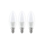 Paulmann 28426 Pack de 3 LED Ampoule Bougie, 3x4W, E14, 230 V, 2700K