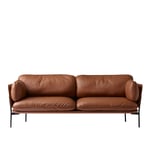 &Tradition - Cloud LN3.2 - Warm Black - Leather cat.2 - Silk SIL0250 Cognac - Sofaer - Luca Nichetto