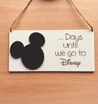 Personalised Disney Chalkboard holiday days-sleeps until we.... Countdown Plaque