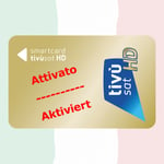 Tivusat HD Or Carte Activé Italien HD / 4K Canaux - Immédiatement Démarrer