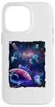 Coque pour iPhone 14 Pro Max Sea jellies Wild Pet Animal Universe Galaxy Stars Jellyfish