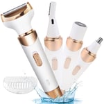 4 in 1 Electric Razor Shaver Lady Shaver Painless Body Hair Trimmer for Armpit B