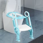 Sifree - Siège Toilette Enfant Pliable et Réglable,Réducteur de wc Pour Enfant Réducteur de Toilette Bébé pour D'apprentissage à la Propreté (bleu