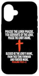 Coque pour iPhone 16 Psaumes 113:1-2 Écritures des versets de la Bible