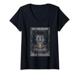 Womens Heal Your Chakras and Life Kundalini Meditation V-Neck T-Shirt