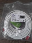 CAT 6 Cables Ethernet Cable 15M/50ft 15M 1 Pack White High Speed U/UTP