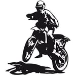 Tatoutex Stickers Moto Enduro - Violet, L 90cm x H 101cm