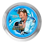 Horloge Néon bleu Johnny Hallyday