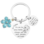 JRZDFXS Cadeau de la Saint-Valentin Porte Clef Amoureux Couple Cadeau D'anniversaire Femme Homme Porte-Clés Je T'aime Petite Amie Cadeau Copine (8)