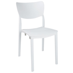 Chaise Polypropylène Chaises BAR Restaurant Jardin Interne Extérieur Blanc LBR