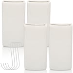 Humidificateur d'air radiateur, 4x , évaporateur d'eau chauffage, avec crochet pour suspendre, céramique, blanc 9 x 3,5 x 9 cm - Swanew