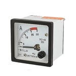 SQ48 Analog AC Ström Panelmätare Amperemeter 0-15A Mätare Vit + Svart