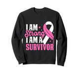 I Am Strong I Am A Survivor October Breast Cancer Awareness Sweatshirt