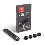 TOX Porte-câbles magnétique CABL Clip, pour 8 câbles, avec aimant ou bande adhésive pour surfaces lisses, gestion simple des câbles dans la zone de travail, 1 pièce dans la boîte, 099100001