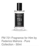 FM 721  Pure Collection Federico Mahora Perfume for Men 50ml