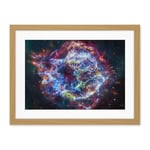 Artery8 NASA James Webb Telescope Cassiopeia A (Cas A) Composite Living Room Artwork Framed Wall Art Print 18X24 Inch