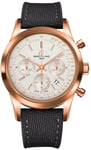 Breitling Watch Transocean Chronograph Mercury Silver Red Gold