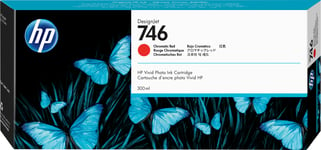 HP 746 300-ml Chromatic Red DesignJet Ink Cartridge