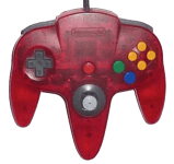 Nintendo 64 Original Controller - Watermelon Red Transparent - Used - CIB