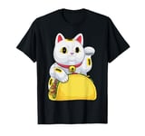 Lucky Tacocat Maneki Neko Tacos Japanese Lucky Taco Cat T-Shirt