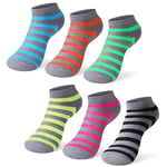 L&K-II 12 Paires de Chaussettes baskets Femme Multicolores avec différents Motifs 92239 39-42