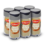 Schwartz White Pepper Ground 34g, Bulk Pack of 6