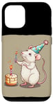 iPhone 12/12 Pro White Rat Birthday Wishes for funny Rodents and Rats Lovers Case