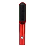 Electric Hair Brush USB Charging Safe Small Hair Straightening Curling Comb AUS