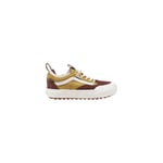 Vans Cuir Beige Femmes Basket Authentique