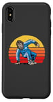 Coque pour iPhone XS Max Break Dancing Sasquatch B-Boy Bigfoot Dancer 80s Sunset