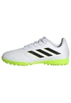 adidas Copa Pure.3 Turf Boots Football Shoes, FTWR White/Core Black/Lucid Lemon, 38 2/3 EU