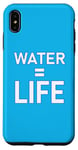 Coque pour iPhone XS Max Water = Life Eau = vie, l'eau c'est la vie, l'eau est la vie