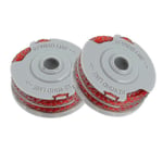 2 X Strimmer Trimmer Spool & Line För Flymo Contour 500 Power Plus 500 & 500xt-yvan (YJD)