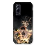 Cokitec Coque pour Vivo Y52 5G Manga One Piece Ace Noir