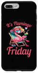 Coque pour iPhone 7 Plus/8 Plus Citation amusante des flamants roses It's Flamingo Friday